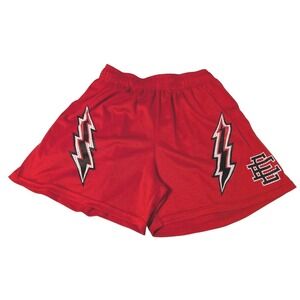 Eric Emanuel EE Size 2 Extra Large Basic Lightning Bolt Shorts Red‎ Black 2XL